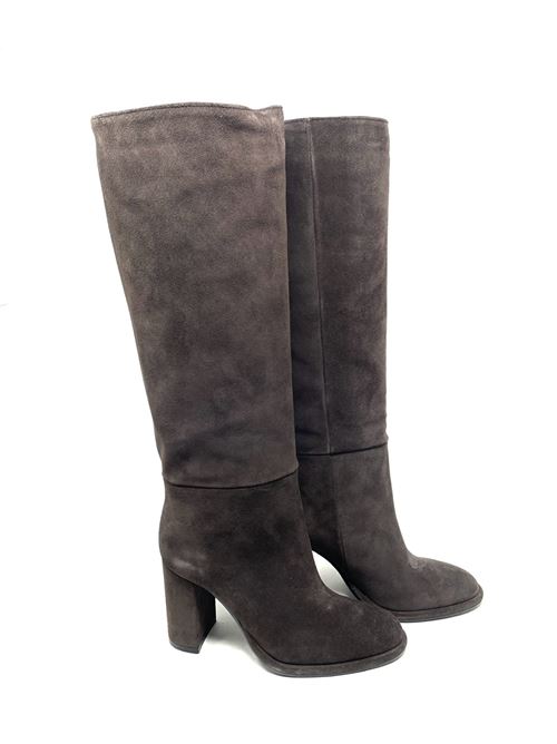 Damen-Lederstiefel IL LACCIO | 2461VELOURCAFFE